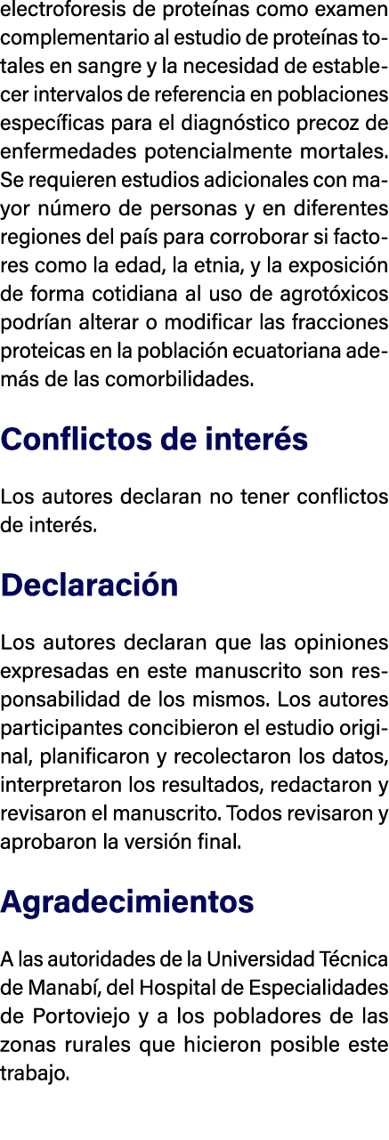electroforesis de prote nas como examen complementario al estudio de prote nas totales en sangre y la necesidad de es...