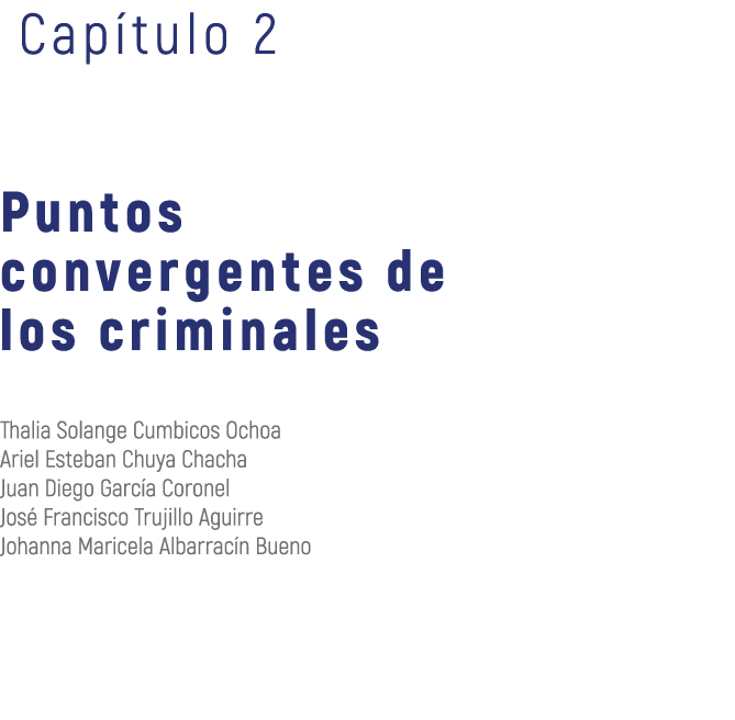  Cap tulo 2 Puntos convergentes de los criminales Thalia Solange Cumbicos Ochoa Ariel Esteban Chuya Chacha Juan Diego...