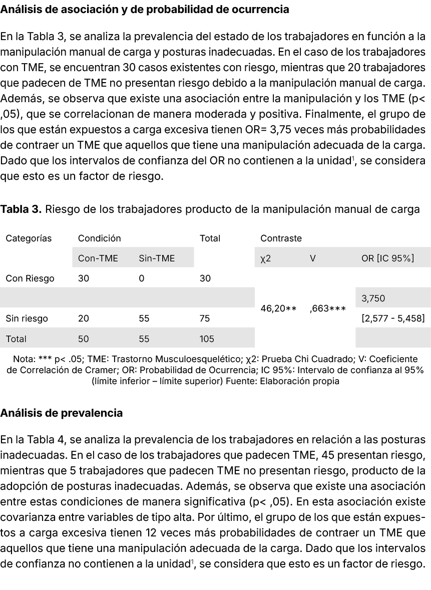An lisis de asociaci n y de probabilidad de ocurrencia En la Tabla 3, se analiza la prevalencia del estado de los tra...