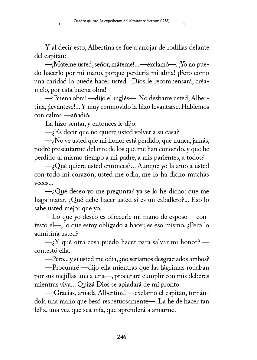 Texto en espa ol que parece ser un fragmento de un di logo o narraci n literaria en una p gina de un libro. Descripci n generada con IA
