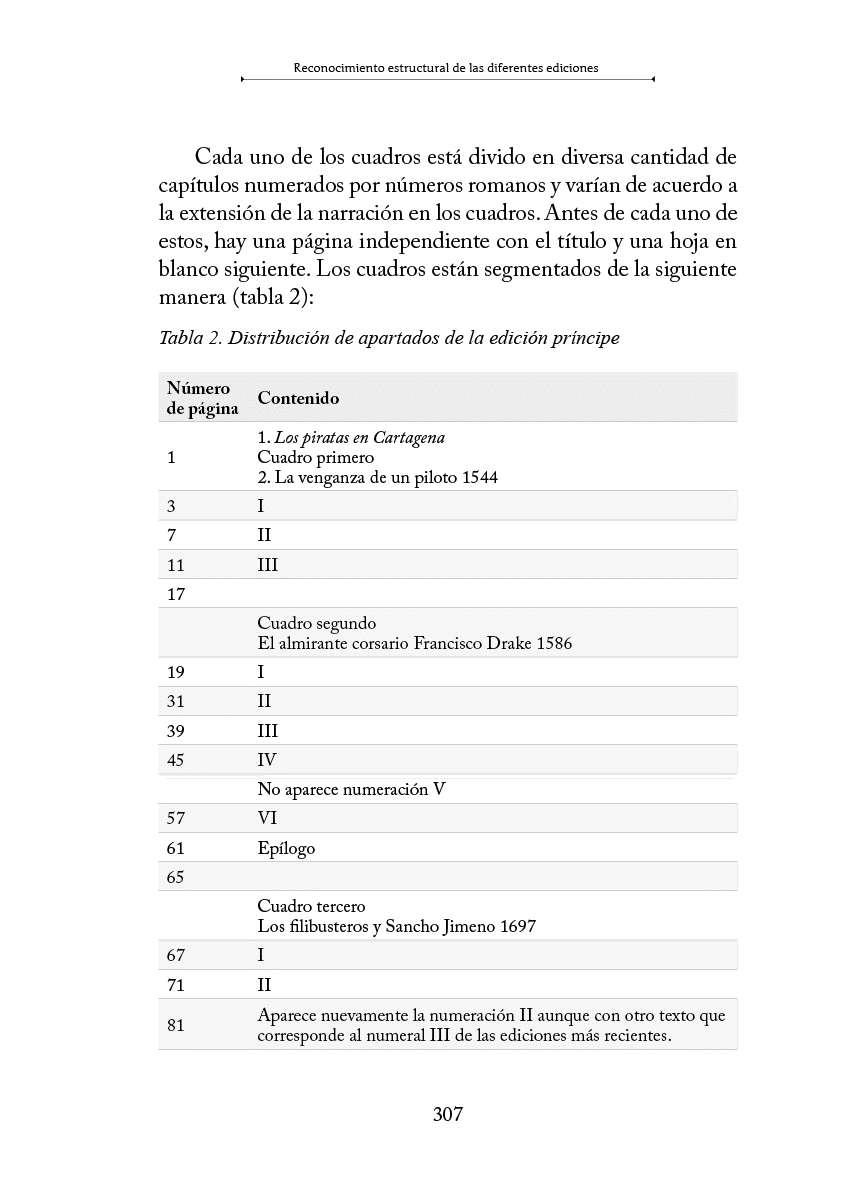 Tabla que muestra la distribuci n de la edici n pr ncipe de un texto con n meros de p gina y contenido dividido en cuadros y secciones. Descripci n generada con IA