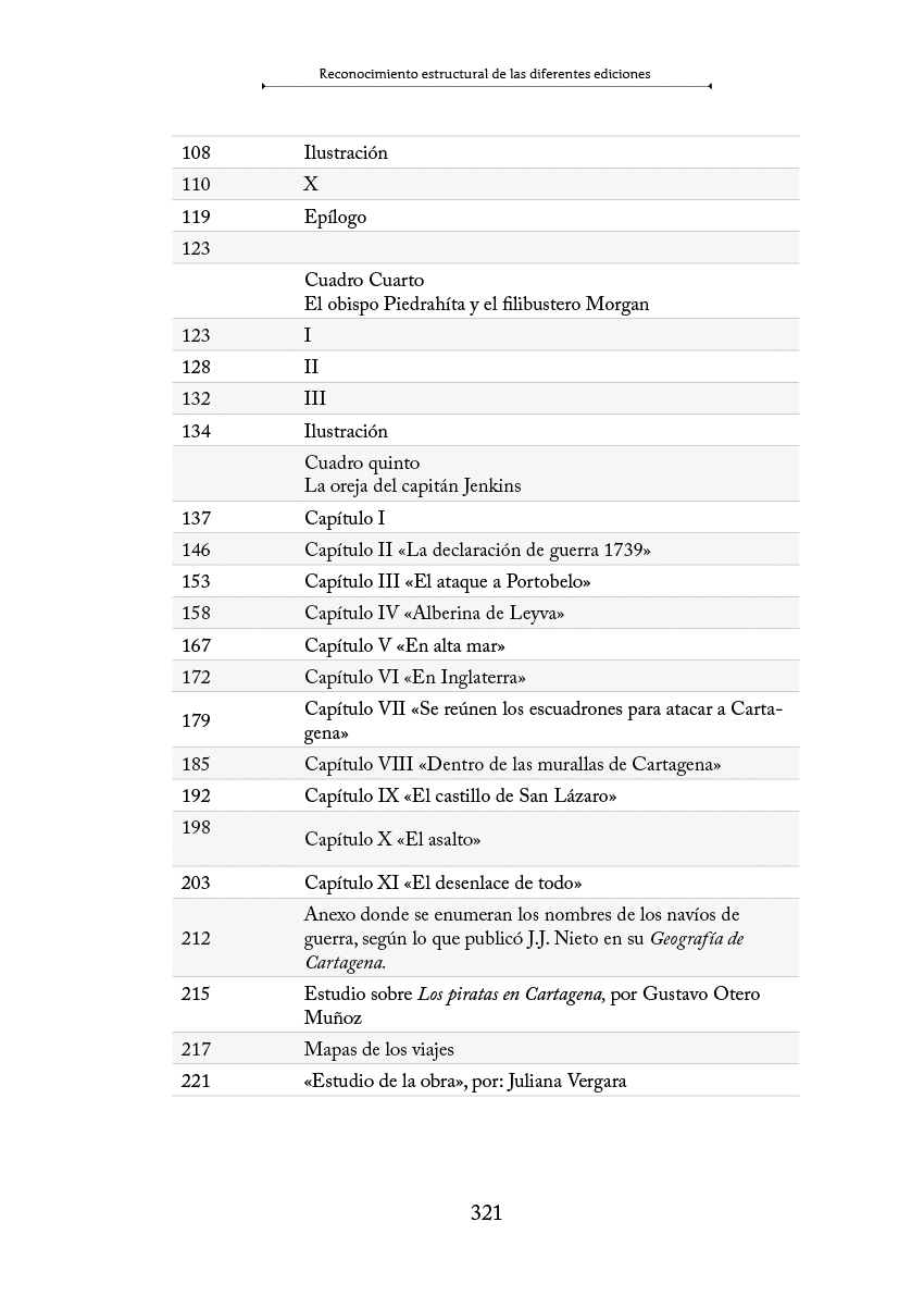 Tabla de contenido de un libro que incluye cap tulos, secciones y temas relacionados con la historia y geograf a, con t tulos en espa ol y algunos en negrita. Descripci n generada con IA