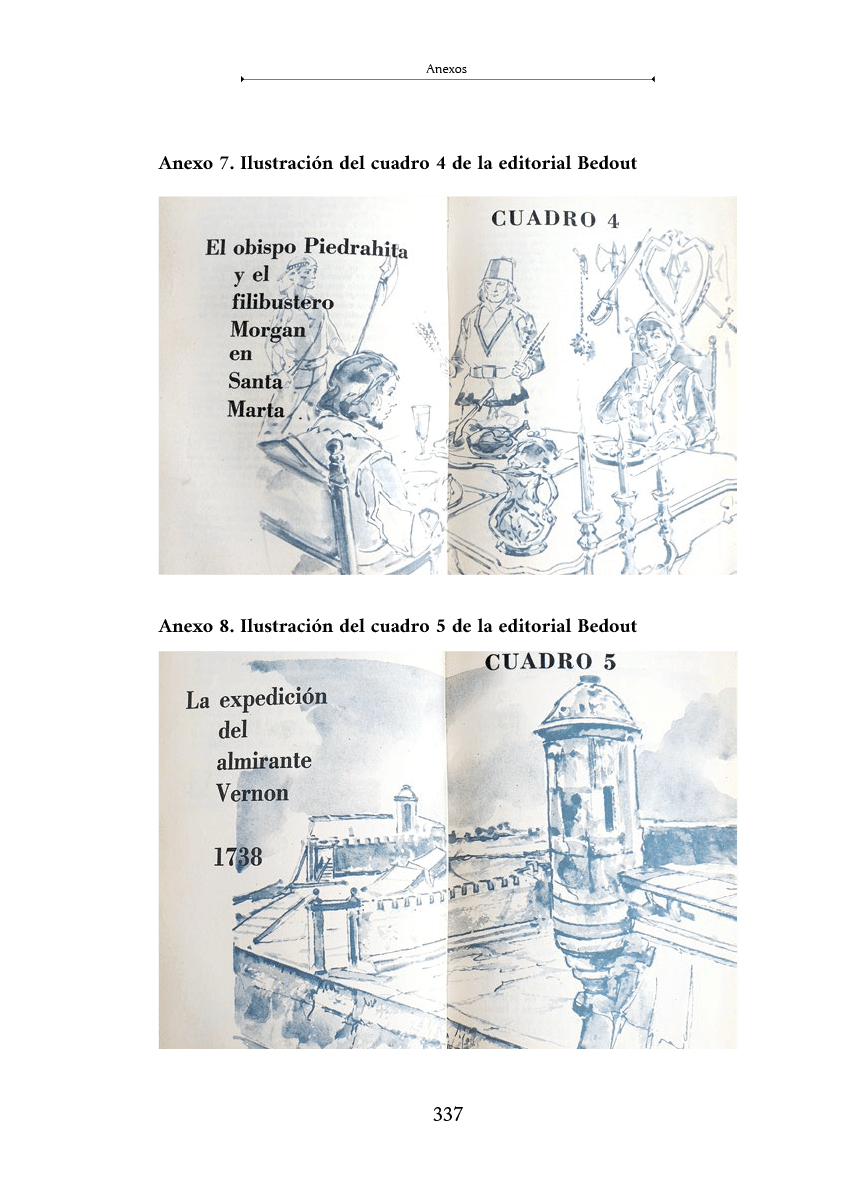 Ilustraciones en estilo dibujo a tinta que muestran una escena con personas sentadas alrededor de una mesa y una fortificaci n con una torre y murallas. Descripci n generada con IA