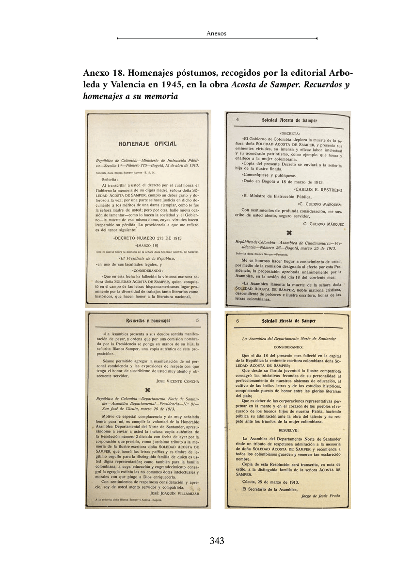 Cuatro documentos antiguos con texto en espa ol que parecen ser comunicados oficiales o anuncios relacionados con eventos hist ricos y homenajes. Descripci n generada con IA