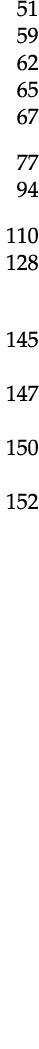 51 59 62 65 67 77 94 110 128 145 147 150 152
